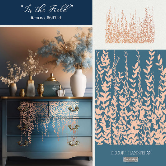 Transfer:  Rose Gold Foil Kacha – In the Field